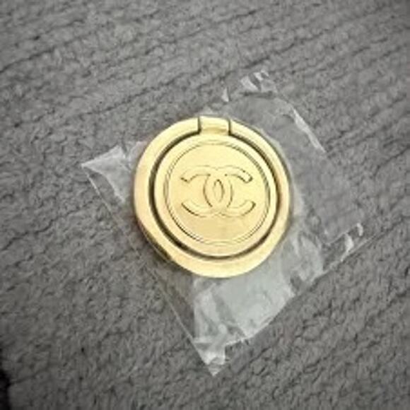 Chanel Gold Novelty Phone Ring Holder - Picture 1 of 1